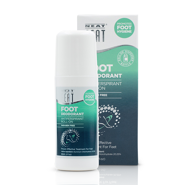 Neat Roll-on Foot Deodorant for sweaty feet